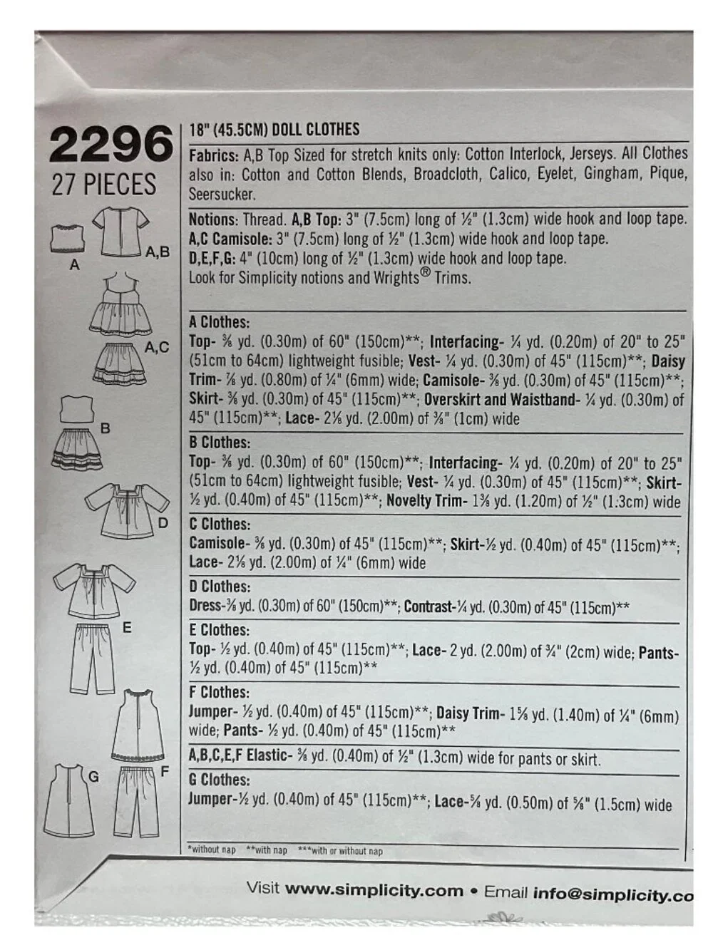 Simplicity 2296 18